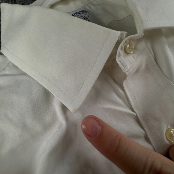 Brooks Brothers Men Non Iron Button Up Shirt Long Sleeve White 16 34 Classic Fit - Picture 12 of 16